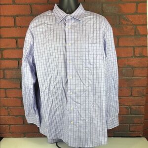Pronto Uomo Shirt Mens Size 18.5 Checkered